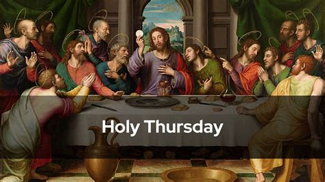 events of holy thursday